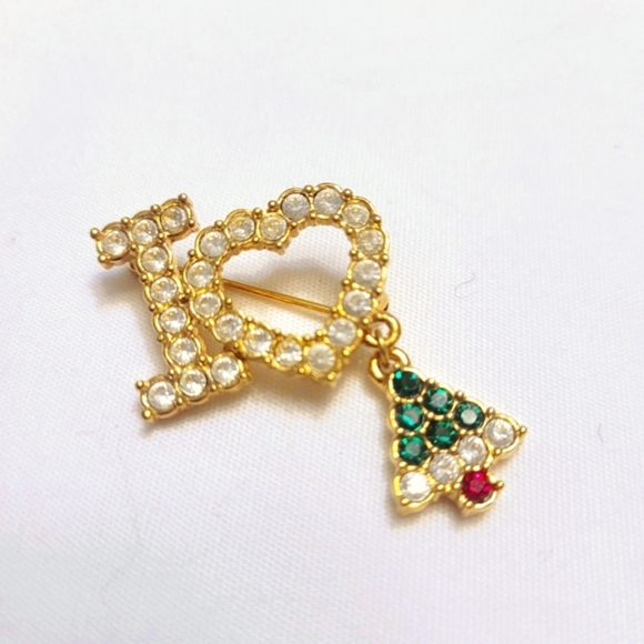 Vintage Christmas Brooch - Picture 1 of 5